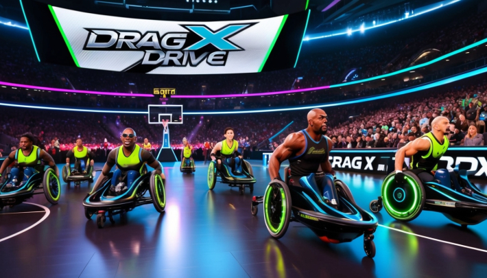 Drag x Drive: The Futuristic Fusion of Wheelchair Basketball and Vehicular Sports